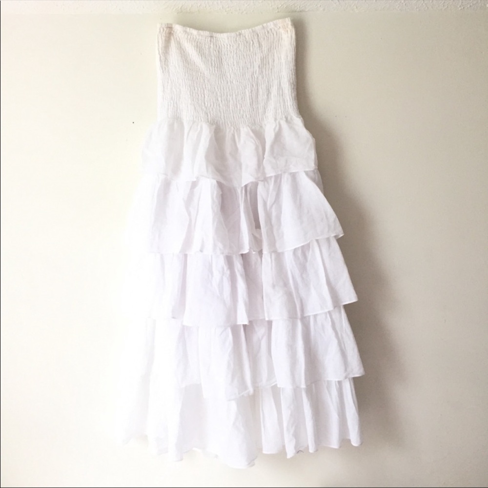 Solitaire white dress